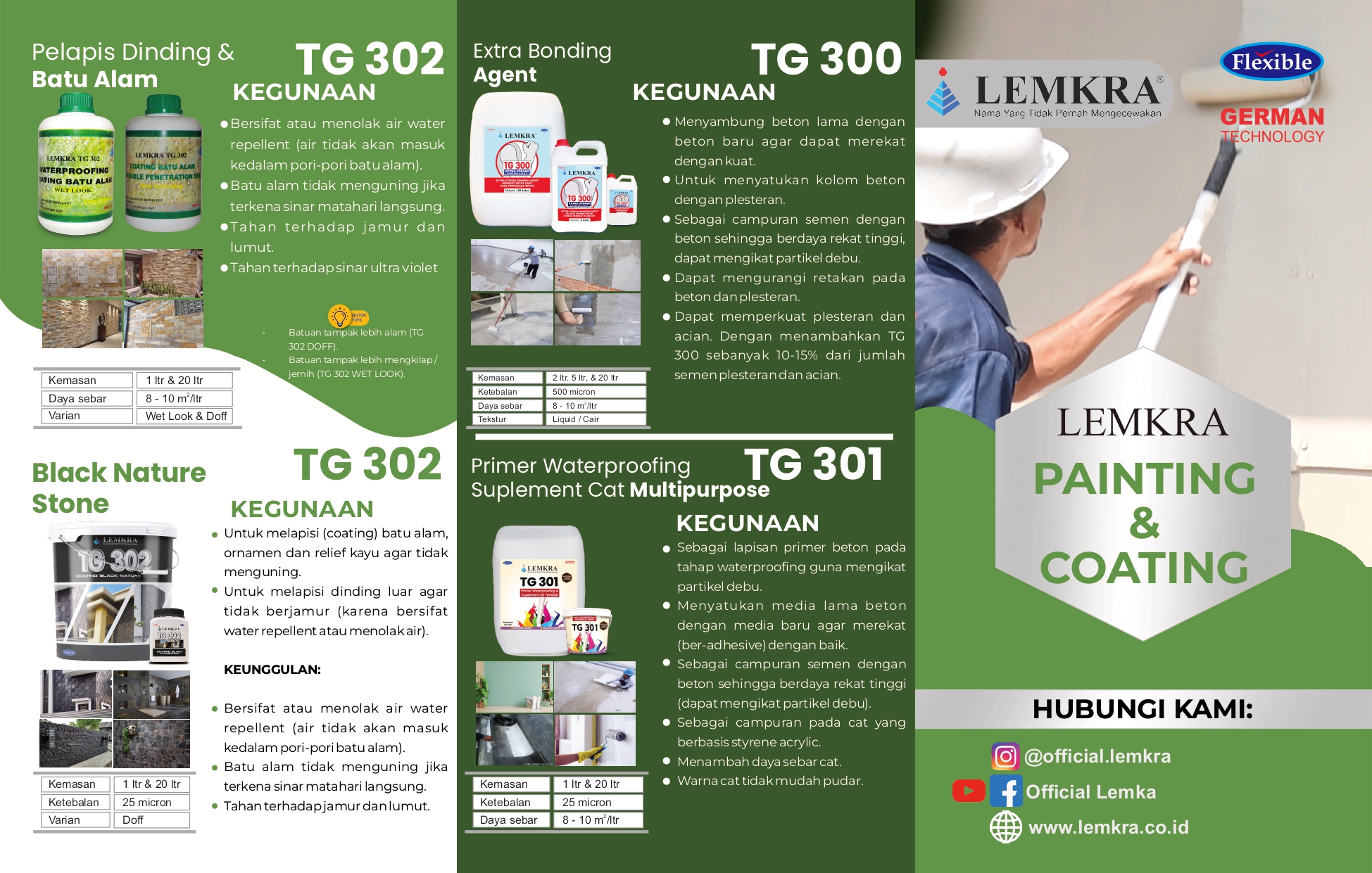 Sampul Brosur Painting & Coating